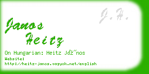 janos heitz business card